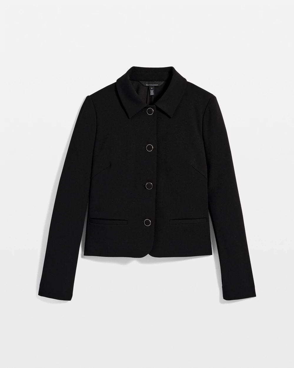 Knit Crepe Cropped Jacket | White House Black Market